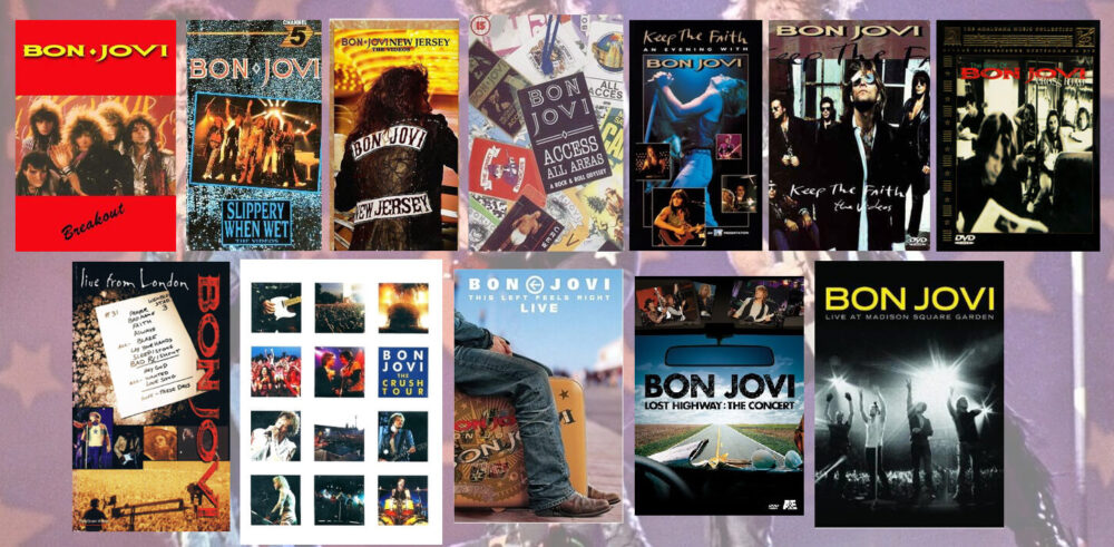 Bon Jovi VHS, LaserDisc, DVD releases